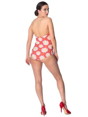 Banned Crazy Daisy Swimsuit Red