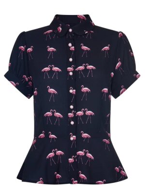 Mary Grace Flamingo Bluse
