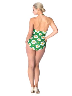 Banned Crazy Daisy Swimsuit Green