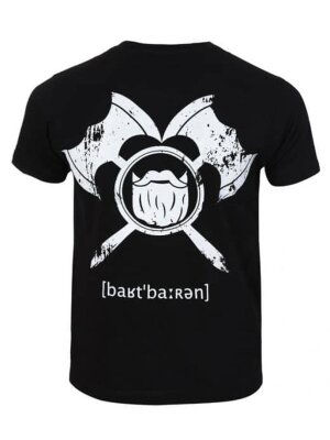 barTbaren Big Back T-Shirt Schwarz L