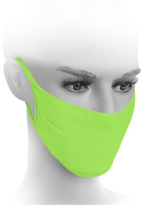 Gesichtsmaske in Neongrün