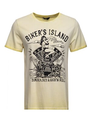 Oil Wash T-Shirt Bikers Island