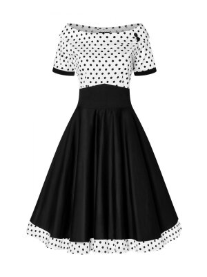 Darlene Swing-Kleid mit Polka-Dots