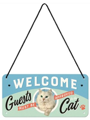 Welcome Guests Cat - Hängeschild