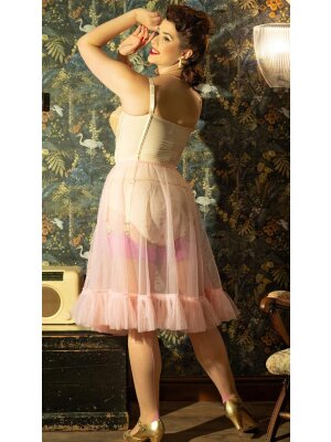 Sheer Frilly Petticoat Pink