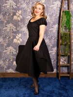 1950s Black Bardot Dress