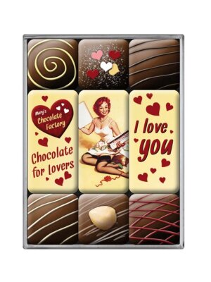 I love you Chocolate Magnet-Set