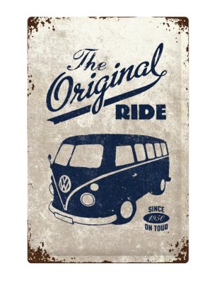 VW Bulli The Original Ride Blechschild
